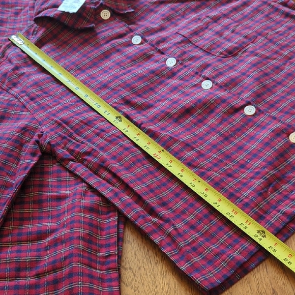 J. Crew Women's Plaid Pajama Set - Red and Blue Tartan 100% Cotton - Picture 8 of 9